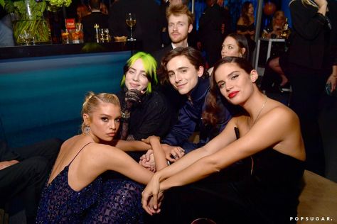 Stella Maxwell, Billie Eilish, Finneas O'Connell, Timothée Chalamet, and Sara Sampaio Billie Eilish Finneas, Oscars 2020, Vision Bored, Holly Wood, Oscars After Party, Prom Inspo, Party Pics, Oscars Party, Stella Maxwell