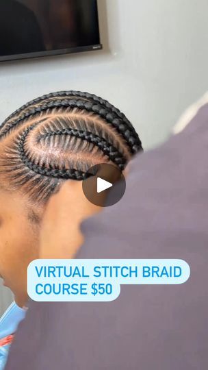 Stitch braids by lovedbyloni 💫💫💫💫🌟 | By BlessingT Royal BeautyFacebook Stitch Braids, Braids, My Style, Quick Saves, Plaits