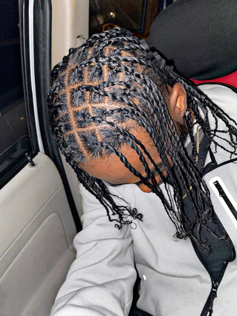 Braids + fade 2 Stand Twist, Travis Scott Braids, Boy Braids, Boy Braids Hairstyles, Braids For Boys, Dreadlock Hairstyles For Men, Two Strand Twist, Dreadlock Hairstyles, Twist Braids