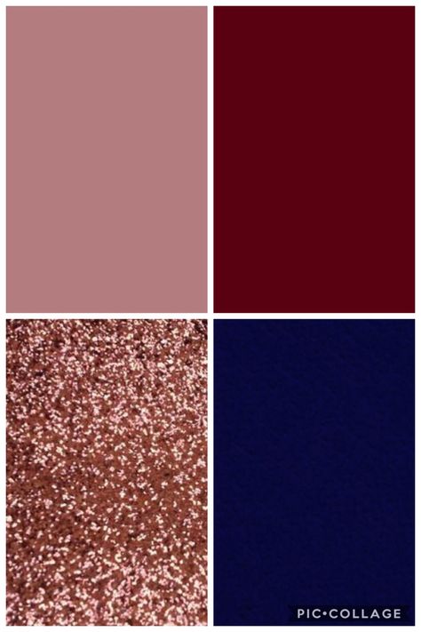 Our wedding colors! Mauve, burgundy, rose gold, and navy blue Navy Blue Burgundy Blush Rose Gold Wedding, Navy Blue Maroon And Rose Gold Wedding, Navy Blue Maroon Blush Pink Wedding, Wedding Colours 2023 Summer, Rose Gold Wedding Colors, Wedding Colors Mauve, Burgundy And Navy Wedding, Gold Votives, Gold And Burgundy Wedding