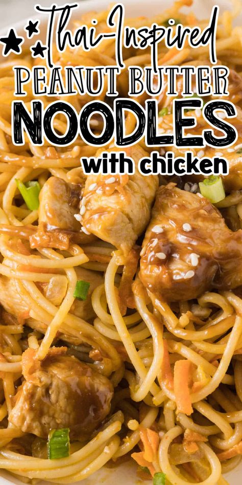 This Easy Thai Peanut Sauce Noodles with Chicken Recipe is a mouth-watering and easy-to-make Asian-inspired dish that combines tender chicken with smooth peanut sauce and flavorful spices. This recipe is a perfect combination of sweet, salty, and savory, and it’s sure to satisfy any craving for Thai cuisine. The creamy peanut butter sauce is the star of the show, providing a rich and satisfying flavor that perfectly complements the tender chicken and tender noodles. This peanut sauce noodles ... Thai Peanut Sauce Noodles, Peanut Butter Noodles Recipe, Easy Thai Peanut Sauce, Peanut Butter Noodles, Thai Peanut Noodles, Peanut Sauce Noodles, Easy Peanut Sauce, Spicy Peanut Noodles, Butter Noodles