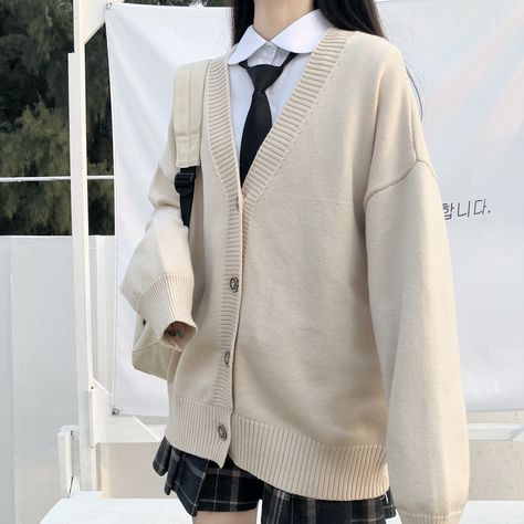 Girly Suit, Japanese College, Japanese Sweater, School Cardigan, Japanese Uniform, Uniform School, Fashion College, Sport Suit Women, Korea Girl