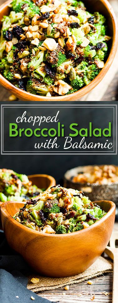 Brocoli salad Balsamic Broccoli Salad, Chopped Broccoli Salad, Brocoli Salad, Gluten Free Recipes Side Dishes, Chopped Broccoli, Gluten Free Sides Dishes, Vegan Salads, Cranberry Recipes, Toasted Walnuts