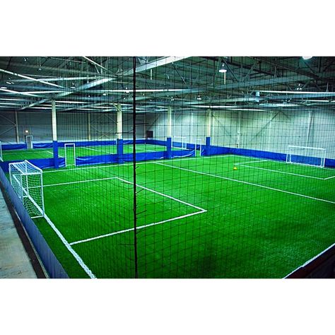 Indoor Soccer Field Design, Indoor Soccer Aesthetic, The Football Factory, Sport Facility, Indoor Soccer Field, Sports Training Facility, Futsal Court, Cricket Pitch, Football Factory