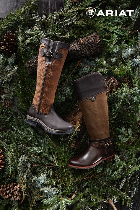 These boots were made for gifting. Classic and elegant styling, waterproof for your adventures, and made for all day comfort, so you'll never want to take them off! #Ariat #EnglishCountry #English #Country #Waterproof #boots #style #classic #adventure #comfort #technology #gift #gifting #holiday #equestrian #Belford #Carden #MyAriat #AriatEQ Horseback Riding Boots, English Riding Boots, Horse Riding Boots, Elegant Styling, Western Work, Ariat Boots, English Riding, Womens Riding Boots, Country Boots