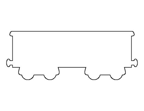 Boxcar pattern. Use the printable outline for crafts, creating stencils, scrapbooking, and more. Free PDF template to download and print at http://patternuniverse.com/download/boxcar-pattern/ Felt Train, Printable Outline, Thomas Birthday Parties, Train Template, Coloring Crafts, Boxcar Children, Thomas Train, Wooden Toy Cars, Wipes Container