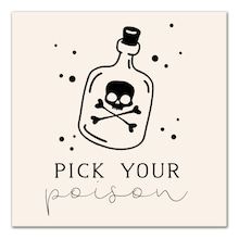 Poison Sign, Halloween Chalkboard Art, Halloween Chalkboard, Poison Bottle, Planner Doodles, Kid Friendly Halloween, Pick Your Poison, Halloween Wall Decor, Pumpkin Halloween Decorations