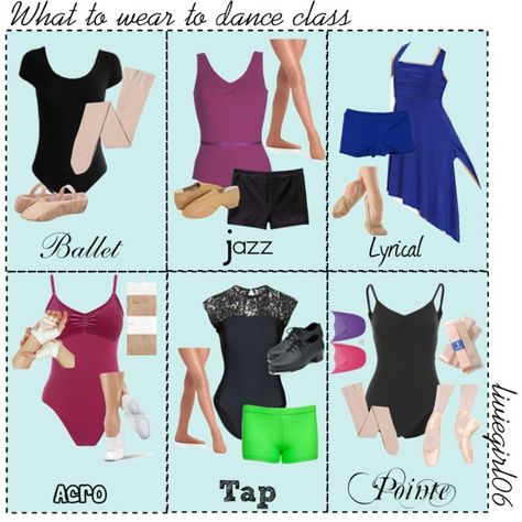 I hope this helps you know what you should wear to different dance classes! Check out my polyvore account! You can find me @liviegirl06 Things To Wear To Dance Practice, Dance Wear Practice, Dance Class Outfit, Ballet Jazz, Dance Workshop, Dance Outfits Practice, Jazz Dance, Ballet Clothes, Dance Shirts