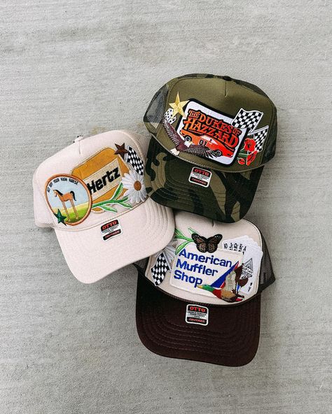 this is your PSA that new truckers drop on superbowl sunday @ 8:00pm cst and I can’t even wait for y’all to see them all !!!!! AHHHH I’m so excited 🫶🏼 who is gonna snag one?! Trucker Patch Hat Ideas, Patch Trucker Hat Ideas, Trucker Hat With Patch, Custom Patch Trucker Hats, Trucker Hat Ideas, Cute Trucker Hats With Patches, Patch Trucker Hat, Superbowl Sunday, Pig Pen