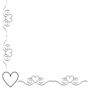 heart Pink Pages, Heart Clip Art, Heart Border, Page Borders Design, Black And White Heart, Valentine Clipart, Page Borders, Sketch Style, Heart Images