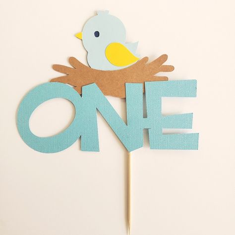 Bird Cake Topper . . . #etsysuccess  #etsyseller  #etsyhandmade  #etsyshop  #smallbusiness  #amazonhandmade  #partydecorations #caketopper Bird Birthday Theme, Bird Party Theme, Bird Themed Birthday Party, Bird Theme Party, Bird Birthday Party, Bird Theme Parties, Birdie Birthday, Boy And Bird, Cake Topper 1st Birthday