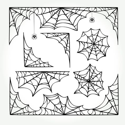 فنسنت فان جوخ, Image Halloween, Spider Webs, Halloween Spider Web, Halloween Drawings, Tattoo Flash Art, Flash Art, Tattoo Design Drawings, Halloween Svg