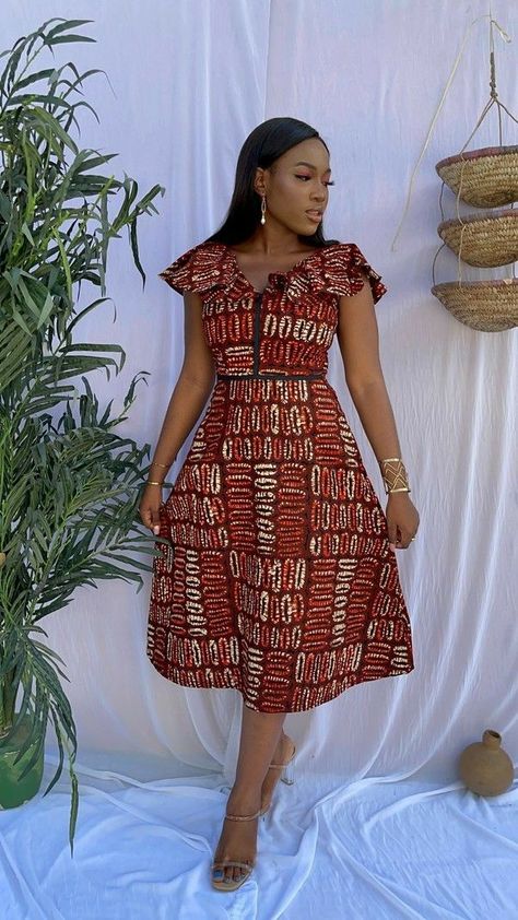 Ankara Dinner Dress, Chitenge Dresses, Chitenge Outfits, African Maxi Dress Ankara, Short Gown Styles, Ankara Outfits, Classy Short Dresses, Ankara Short, Stylish Naija