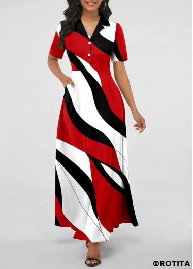 Latest Dress For Women, Short Sleeve Maxi Dresses, Half Sleeve Dresses, Printed Wrap Dresses, Straight Dress, Hip Dress, Pink Maxi Dress, Maxi Dress With Sleeves, Women's Summer Fashion