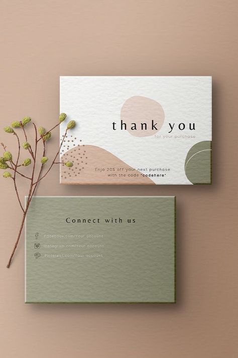 Desain Merek, Stationery Business, Soya Mumu, Graphic Design Business Card, Packaging Ideas Business, Thank You Card Design, Graphic Design Business, Karten Design, 카드 디자인