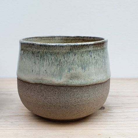 Michelle van Andel on Instagram: “Glazed with Amaco Potter's Choice Toasted Sage over Iron Lustre. Clay body is Sibelco WMS 2002GG. This combination gives beautiful greys,…” Toasted Sage Over Iron Lustre, Iron Lustre Glaze, Blues And Browns, Ceramics Pottery Mugs, Glaze Combinations, Glaze Combos, Glaze Ideas, Amaco Glazes, Ceramic Glazes