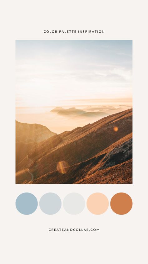 Trendy Colour Palette 2023, California Aesthetic Color Palette, Burnt Orange Light Blue Color Palette, Sunset Color Palette Wedding Decor, Terracotta And Light Blue Color Palette, Blue Sunset Color Palette, Dusty Blue And Orange Color Palette, Light Cool Color Palette, Dusty Blue Color Palette Bedrooms