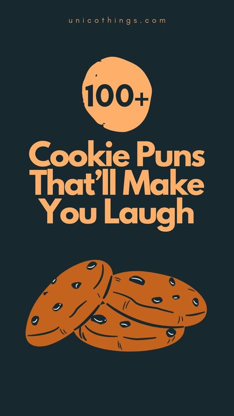 Indulge in a batch of laughter with these funny and hilarious Cookie puns that will sweeten your day. Whether you're a baking enthusiast or a cookie lover, these puns let the laughter crumble away any worries. Bake Off Funny, Cookie Puns, Baking Puns, Witty Comebacks, Baking Humor, Double Entendre, Cute Puns, Puns Jokes, Pun Card