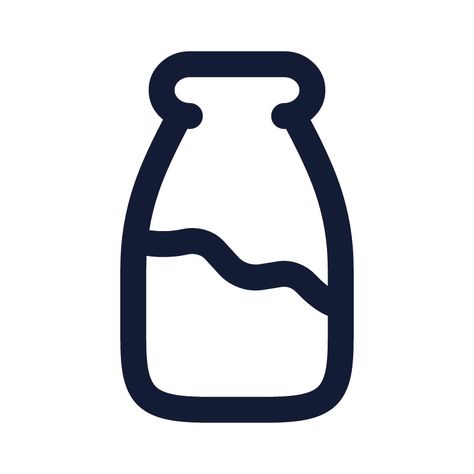 Milk Bottle Icon | Stroke | Rounded | Hugeicons Pro Milk Icon, Bottle Icon, Pencil Strokes, Message In A Bottle, Milk Bottle, Icon Font, Print Design, Free Download, Milk