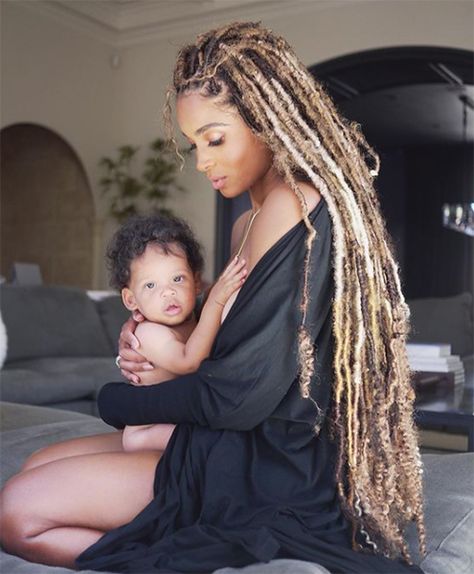 Ciara Faux Locs, Ciara Locs, Ciara Braids, Platinum Locs, Future Ciara, Bangs Inspiration, Blonde Locs, Ciara Hair, Curly Faux Locs