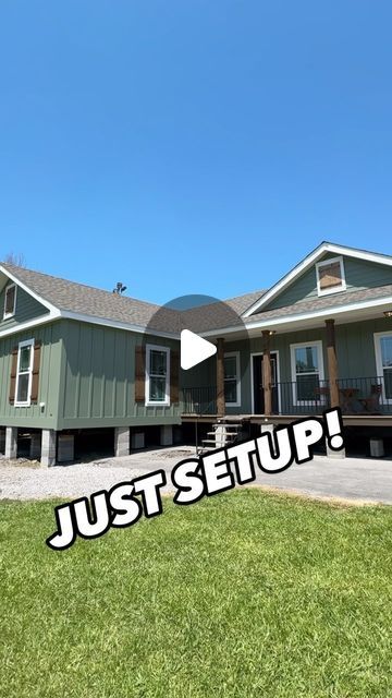 Chance’s Home World on Instagram: "✅INCREDIBLE modular home by Deer Valley Homebuilders! This prefab house is over 2,600 sqft and called the “Briar Ritz!” WATCH THE FULL TOUR ON THE CHANNEL FOR ALL THE INFO AND PRICING, link in bio!  #modularhome #modularhouse #prefabhome #prefabhouse #housetour #newhome #realestate #mobilehome #manufacturedhomes" Double Wide House Ideas, Modular Homes Farmhouse Exterior, Ready Built Homes, Modular Homes Farmhouse Remodel, Ritz Craft Modular Homes, 2 Sheds Connected House, Modular Home With Basement, 5 Bedroom Mobile Home Floor Plans, Modular Barndominium