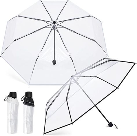 Umbrellas For Wedding, Umbrella Transparent, Umbrella Foldable, Portable Umbrella, Transparent Umbrella, Clear Umbrella, Foldable Umbrella, Umbrella Man, Bff Hands Aesthetic