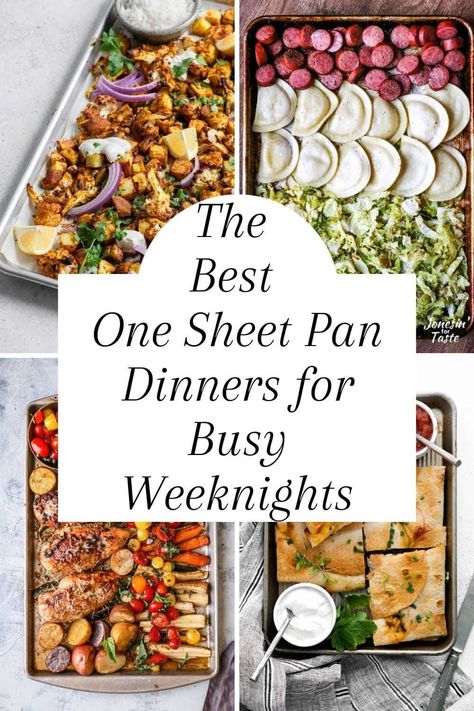 One-sheet pan meals are the perfect way to fast get a delicious, easy dinner. You'll have plenty of options with these 21 amazing recipes from this collection. Whether you're in the mood for classic comfort food or something a little more exotic, there's sure to be a recipe here that will fit the bill. And since all these meals are made within 30 minutes or less in the same oven tray, they're perfect for busy weeknights. So read on and start cooking! One Sheet Pan Dinners, Best Sheet Pan Dinners, One Sheet Pan Meals, Sheet Pan Meals, Oven Tray, Easy Sheet Pan Dinners, Sheet Pan Dinners Recipes, Breakfast Meal, Pan Dinners