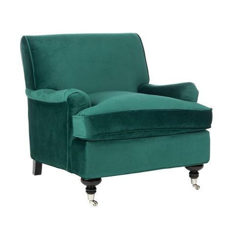 English Antique Furniture, Green Armchair, English Furniture, Plywood Furniture, Linen Upholstery, Club Chair, Sit Back And Relax, Velvet Cushions, Toss Pillows