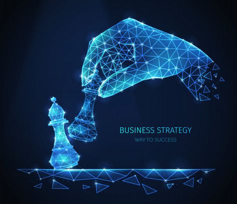 Free Vector | Polygonal wireframe business strategy composition with glittering images of human hand with chess pieces with text Digital Transformation Design, Yes Bank, Marketing Icon, Glitter Images, Lion Painting, Video Creator, Communication Networks, Technology Background, Growth Strategy