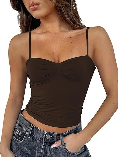 Tops Outfit Ideas, Outfit Ideas For Teens, Crop Top Tank Tops, Tank Tops Outfit, Tops Outfit, Mini Skirt Summer, Short Satin Dress, Loose Crop Top, Short Beach Dresses