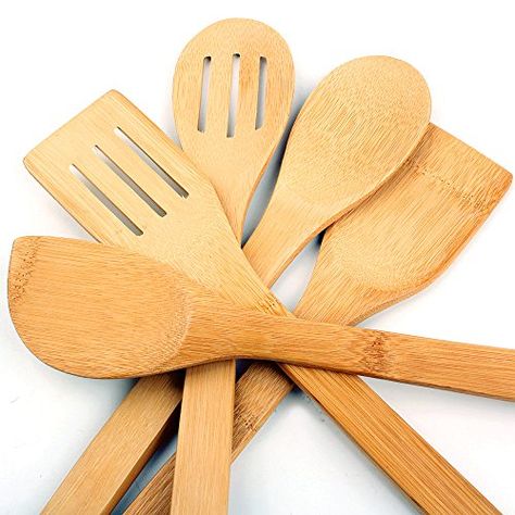 5 x Piece Bamboo Wooden Kitchen Cooking Utensils Set Tool... https://www.amazon.co.uk/dp/B017YO7EKI/ref=cm_sw_r_pi_dp_U_x_pCvWAb4NKH8BA Wood Cooking Utensils, Treasure Basket, Bamboo Cutlery, Clean Dryer Vent, Bamboo Utensils, Wooden Kitchen Utensils, Eating Utensils, Utensils Set, Kitchen Cooking Utensils