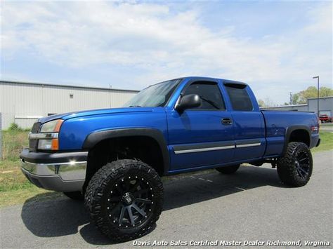 2004 Chevrolet Silverado 1500 LS Z71 Lifted 4X4 Extended Cab Short Bed for sale in RICHMOND, VA - www.davisautosales.com or www.davis4x4.com - Davis Auto Sales Certified Master Dealer Richmond, Virginia 2006 Chevy Silverado 1500 Lifted, Cateye Silverado, 2004 Chevy Silverado 1500, 2005 Chevy Silverado 1500, Chevy Cateye, Cateye Chevy, 2003 Chevy Silverado 1500, Chevrolet Trucks Silverado, Chevy Silverado Accessories