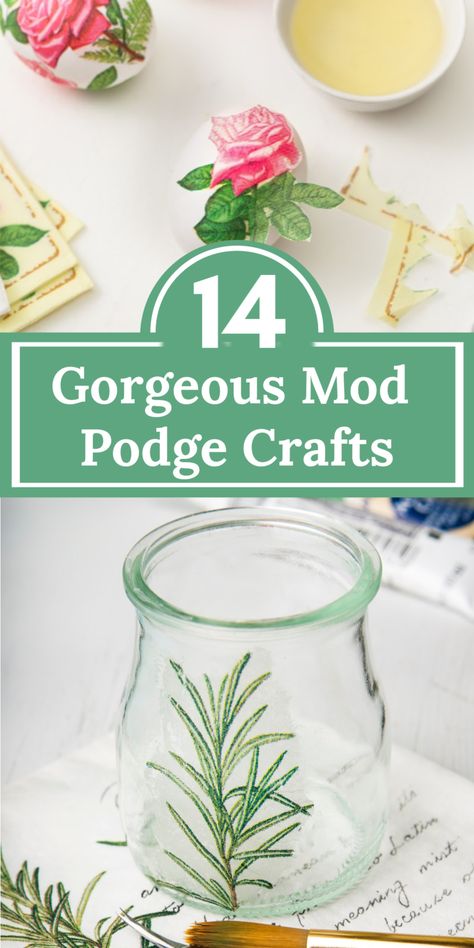 Mod Podge Crafts With Balloons, Uses For Modge Podge, How To Make Your Own Modge Podge, Napkin Modge Podge Ideas, Mod Podge Frame, Pod Modge Ideas, Modge Podge On Glass Diy, Mod Podge Tissue Paper Crafts, Mod Podge Plant Pot