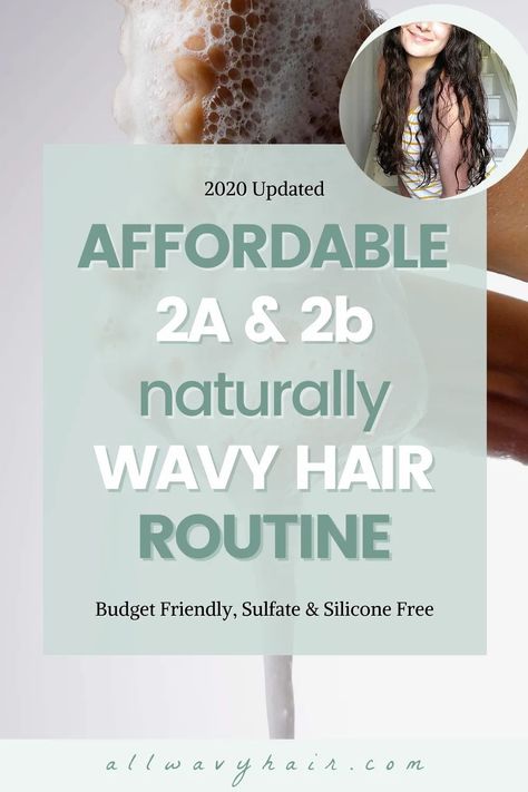 This is an AFFORDABLE hair routine for #wavyhair This is an effective hair routine for 2a and 2b wavy hair to help enhance your natural waves and bring them to life. Hair Routine For Wavy Hair, Routine For Wavy Hair, 2b Wavy Hair, Curly Girl Method Routine, Type 2b Hair, Type 2a Hair, 2a Hair, Wavy Hair Tips, Curl Routine