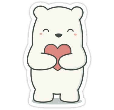 "Kawaii Cute Adorable Polar Bear " Stickers by wordsberry | Redbubble Fortnite Accounts, Brick Detail, Bear Sticker, Apple Dress, Cute Polar Bear, Cute Bear Drawings, Cute Sketches, Tumblr Stickers, Cute Kawaii Drawings