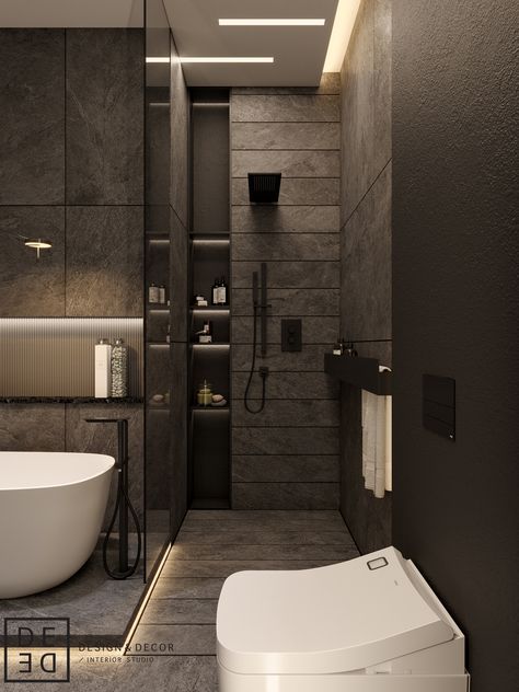 House Makeover, Washroom Design, Bathroom Design Decor, Interior Design Concepts, Toilet Design, Bad Design, Bathroom Design Luxury, Bathroom Design Small, Black Bathroom