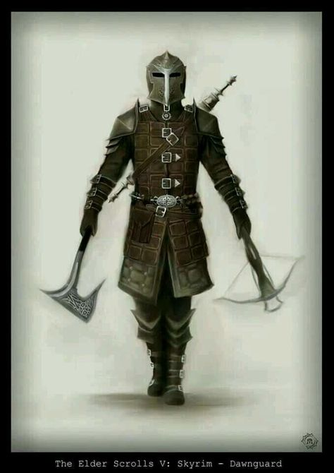 Dawnguard Aesthetic Armor, Dnd Fighter, Skyrim Armor, Medium Armor, Elder Scrolls Games, Skyrim Art, Witch Hunter, Elder Scrolls Art, Elder Scrolls Skyrim