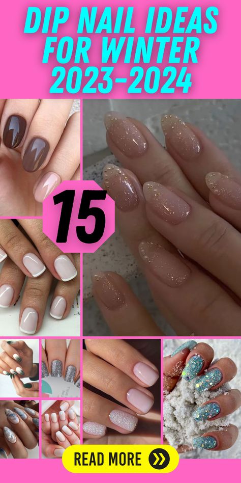 Gel Dip Powder Nails Designs, Sns Winter Nails Ideas, Dip Colors For Nails Winter, Dipped Holiday Nails, Christmas Dipping Powder Nails, Dip Nails For New Years, Winter Color Nails Dip, Powder Nail Colors Dipping, Powder Nail Designs Dip