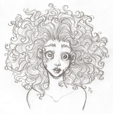 Character Design Cartoon, Curly Hair Drawing, Hair Sketch, Hair Drawing, Art Tumblr, Deviant Art, How To Draw Hair, Pictures To Draw, Drawing People