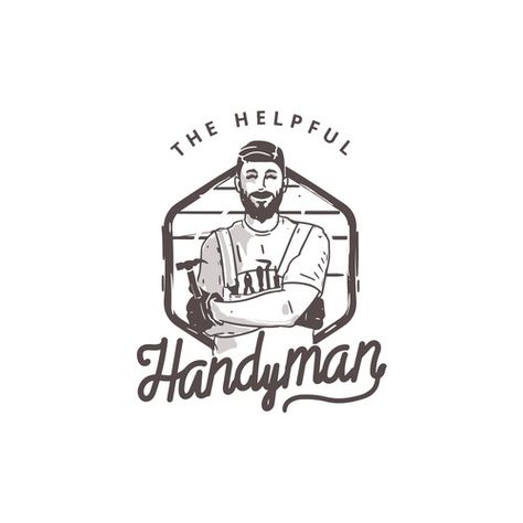 Vintage Logo Ideas, Handyman Logo, Logo Design Inspiration Vintage, Innovative Logo, Retro Logo Design, Inspiration Logo Design, Hipster Logo, Clothing Business, Logo Design Inspiration Branding