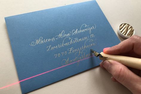 Addressing Invitations, Envelope Addressing Template, Wedding Envelope Calligraphy, Address Envelopes, Calligraphy Envelope Addressing, Diy Calligraphy, Fonts Lettering, Free Calligraphy Fonts, Fonts Script