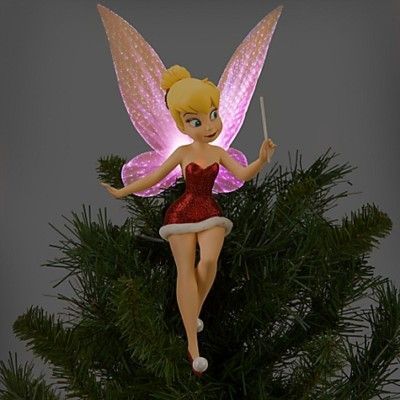 Disney Tinkerbell Tree Topper Tinkerbell Tree Topper, Tinkerbell Tree, Tinkerbell Wallpaper, Tinkerbell Pictures, Christmas Tree Toppers Lighted, Disney Christmas Decorations, Christmas Tree Star Topper, Funny Christmas Tree, Tinkerbell And Friends