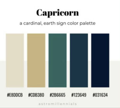 Capricorn Color Palette, Gemini Color Palette, Virgo Color Palette, Pisces Color Palette, Capricorn Colors, Zodiac Sign Colors Palette, Witchy Images, Moodboard Website, Pisces Color