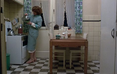 Embedded image Jeanne Dielman, Chantal Akerman, Photo Series, Photos Of Women, Film Stills, Your Music, Cool Pictures, Lab Coat, Film