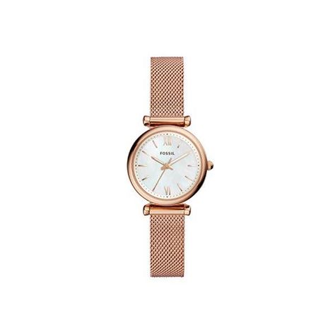 Minimalist Watch, Watches Women, Hand Watch, Fossil Watches, Three Hands, Gold Models, Rose Gold Case, Mesh Bracelet, Stainless Steel Mesh