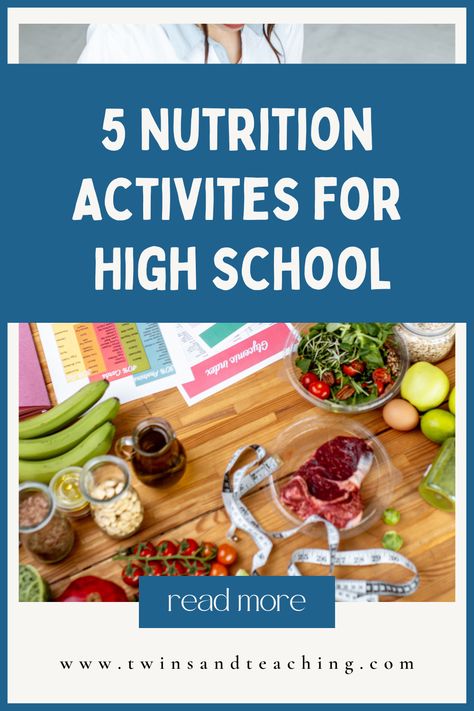 Nutrition Lesson Plans, Cooking Lesson Plans, Lesson Plans For High School, Activities For High School, Food Lessons, Culinary Lessons, Nutrition Poster, School Wellness, School Nutrition