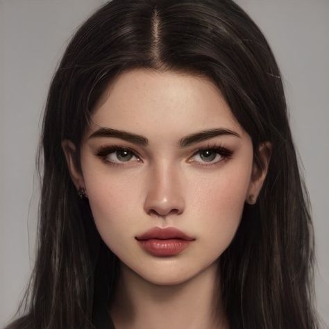 Character Inspiration Girl, Female Character Inspiration, Digital Portrait Art, Face Characters, Face Photography, Model Face, Human Face, Girls Characters, Digital Art Girl