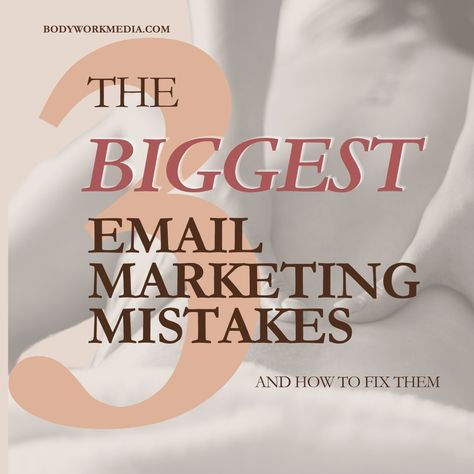 As a massage therapist, you know how important it is to stay connected with your clients. But when it comes to email marketing, are you sure you’re hitting all the right notes? 🤔 Here are the 3 biggest mistakes many massage therapists make in their email marketing—and how to avoid them to keep our clients engaged and our schedule full. Avoiding these common pitfalls can make a huge difference in how your clients perceive your business and how often they book appointments! ​ Want more tips o... Massage Business, A Massage, Massage Therapist, You Sure, Stay Connected, Fix It, Email Marketing, Business Marketing, The 3