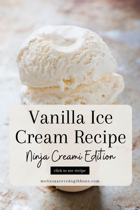 Craving some homemade vanilla ice cream? With the Ninja Creami, you can whip up a creamy, dreamy dessert in no time! Follow this simple recipe to make the perfect vanilla ice cream right at home. Homemade Vanilla Ice Cream Ninja Creami, Vanilla Ice Cream Ninja Creami Recipe, Creami Vanilla Ice Cream Recipe, Ninja Vanilla Ice Cream Recipes, How To Make Vanilla Ice Cream At Home, Homemade Ice Cream Ninja Creami, Creami Ninja Recipe Vanilla, Ninja Creami Vanilla Bean Ice Cream, Vanilla Ninja Creami Recipe