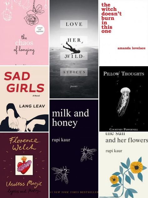 The 14 Best Poetry Books you should have on your book shelf Best Poetry Books, Best Poetry, World Of Wanderlust, 100 Books To Read, 100 Book, Books Young Adult, Famous Books, Books For Teens, Book Shelf